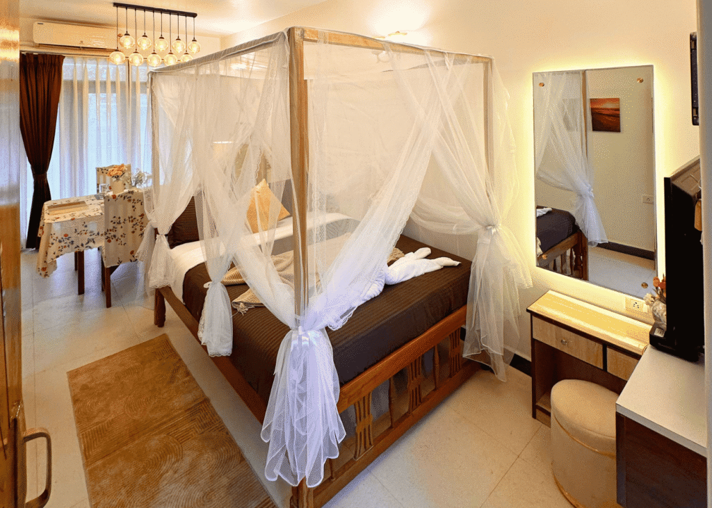 Sunset Holidays Goa | Studio Rooms & 2BHK Apartments in Colva